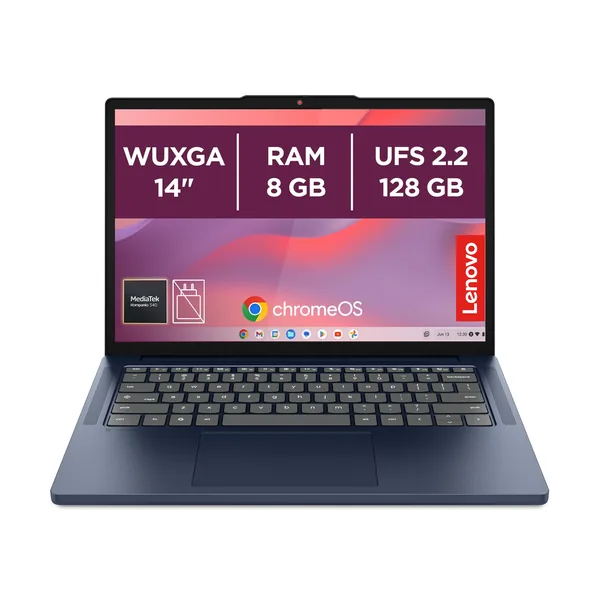 Lenovo Chromebook Gen 11 azul abierto